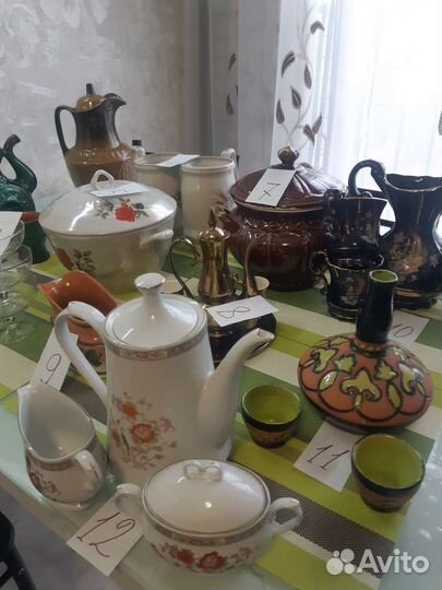 Посуда керамика,фарфор,хрусталь
