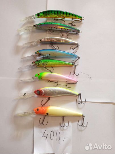 Воблеры рапала и бад сальмо. юзури. бомбер