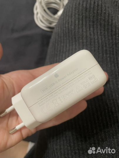 Адаптер apple a2164 30w и кабель apple оригинал