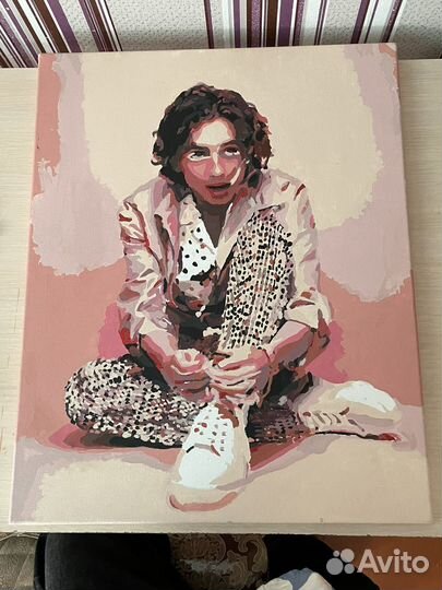 Раскрашенная картина по номерам