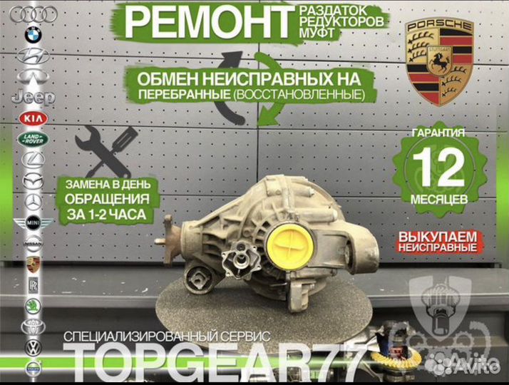 Задний редуктор Porsche panamera с гарантией