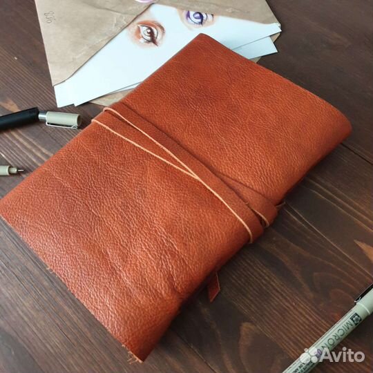 Кожаный блокнот, скетчбук