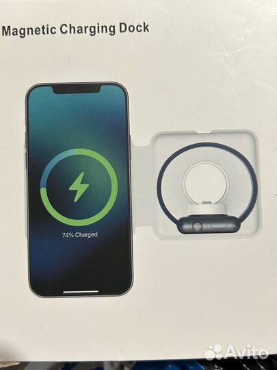 Qi беспроводное зарядное устройство 2 в 1