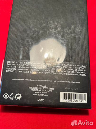 Парфюм 50ml Kilian Rоling In Love Франция новый