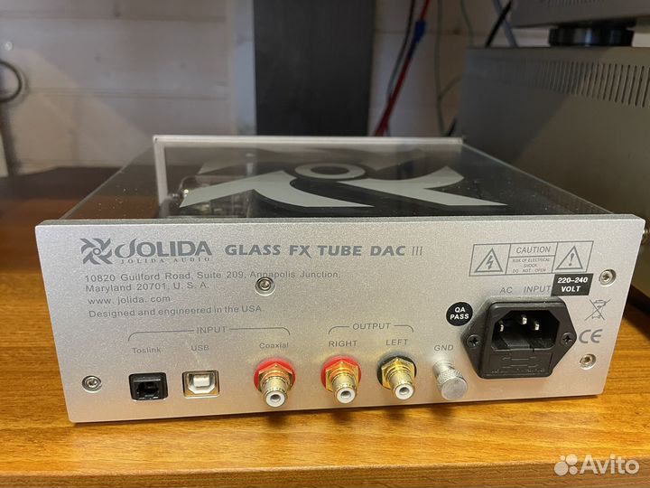 Ламповый цап jolida FX tube DAC lII