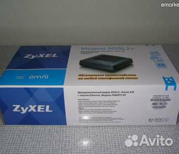 Zyxel adsl+ 2 модем