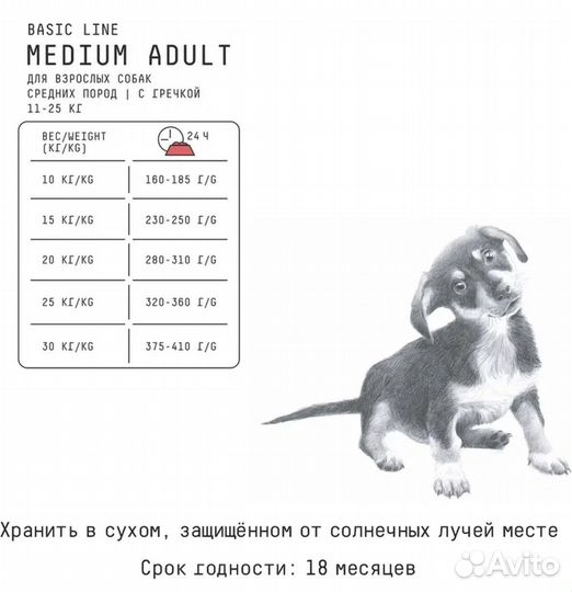 Корм для собак AJO Аджо Dog Medium Adult