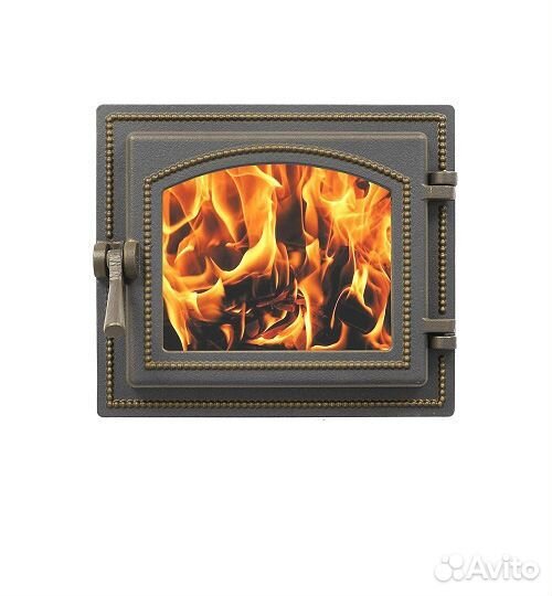 Дверь для Камина везувий каминная 260 (Бронза) вез