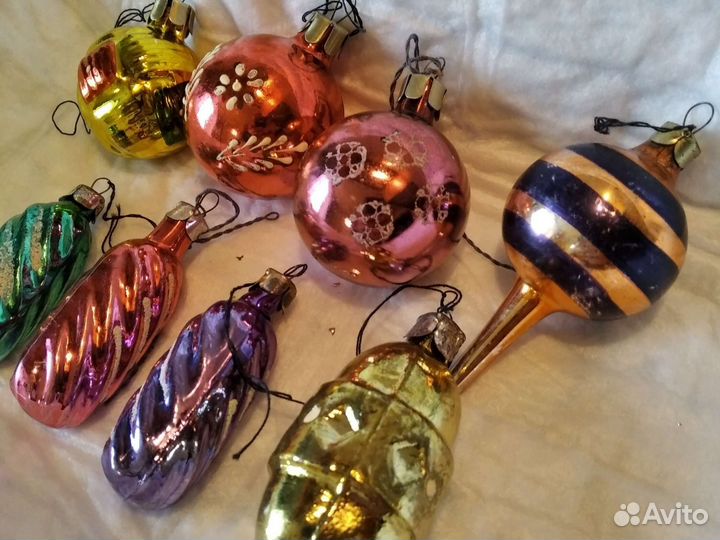 Елочные игрушки. ссср. Стекло