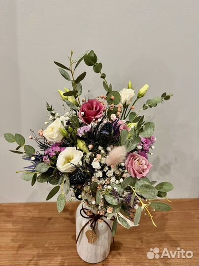 Новогодние букеты/букеты/бутоньерки/сухоцветы