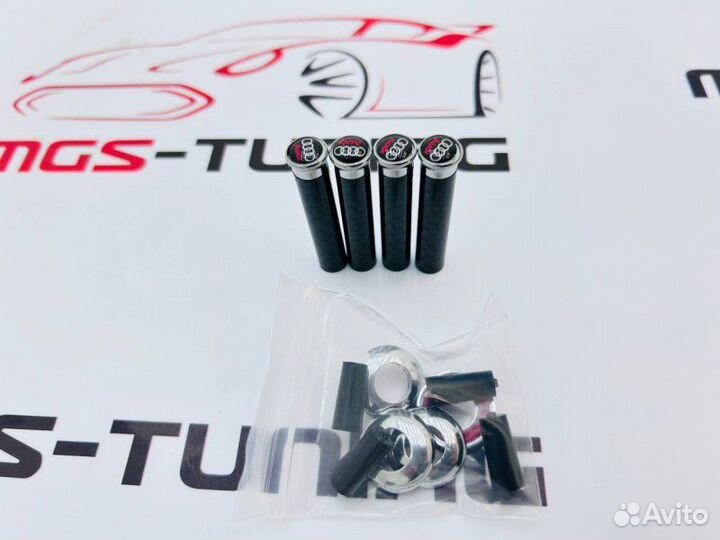 Наконечники кнопок блокировки дверей Audi Black