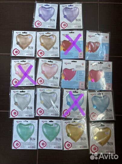 Шары звезды и сердца Agura