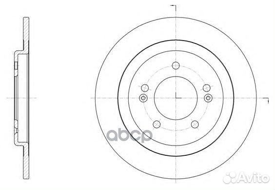 Диск торм.задн. hyundai i30 (GD) (11/11) 6150600