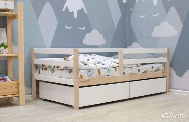 Кровать детская из березы Eco bed -3