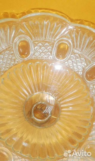 Советская вазочка конфетница креманка стеклянная