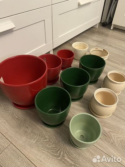 Керамические горшки для цветов