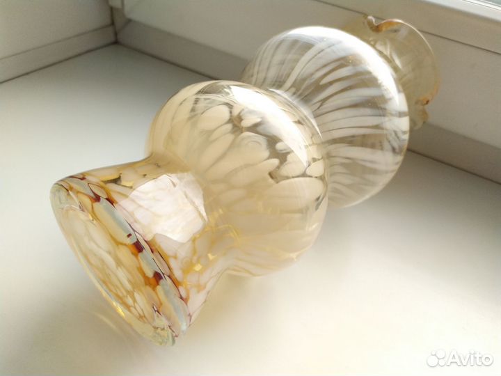 Ваза сульфидное цветное стекло СССР