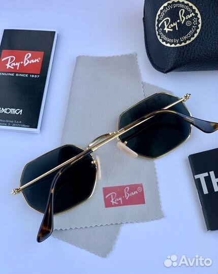 Очки ray ban octagonal черные