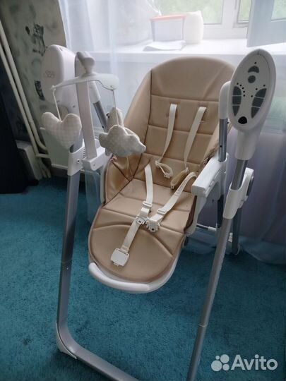 Электрокачели+стульчик для кормления 2в1