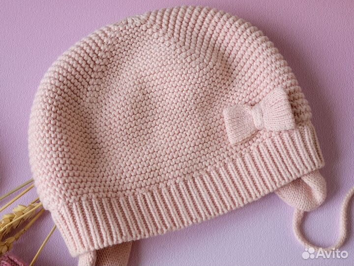 Шапка для девочки пакетом 46 48 50