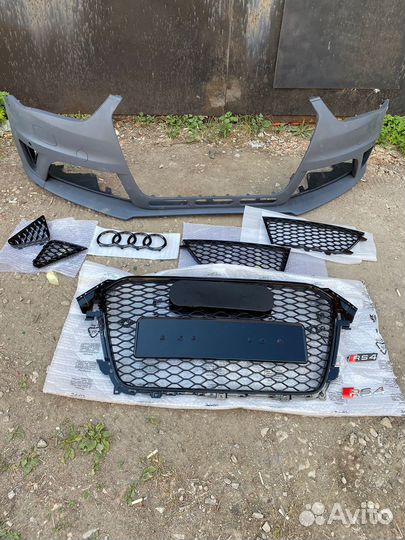 Передний бампер rslook audi a4 b8 рестайлинг