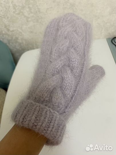 Комплект вязанный из пуха норки