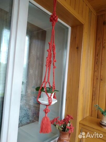 Кашпо-подвес макраме