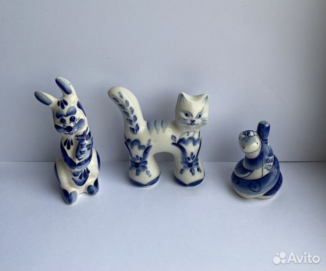 Фигурки Гжель СССР