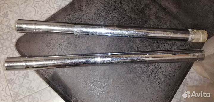 Ручка пылесоса ссср(хромированные 2 трубы)