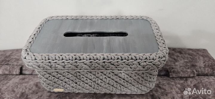 Салфетница вязаная