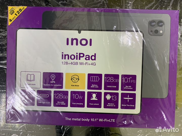 Планшет inoiPad T107 128+4Gb wi-fi+4G
