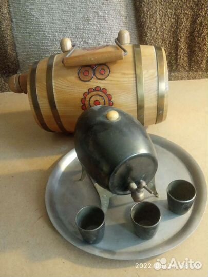 Набор для коньяка, на подносе