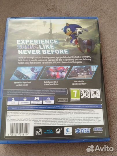 Игра Sonic Frontiers Playstation 4