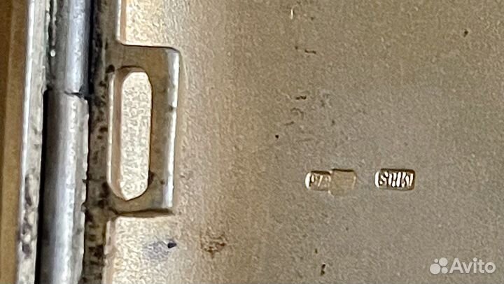 Портсигар серебро СССР