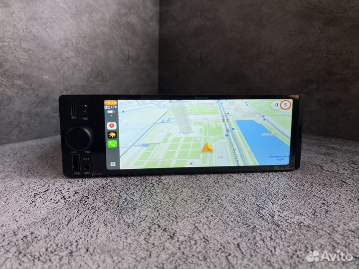 Магнитола 1 din с экраном с крутилкой carplay