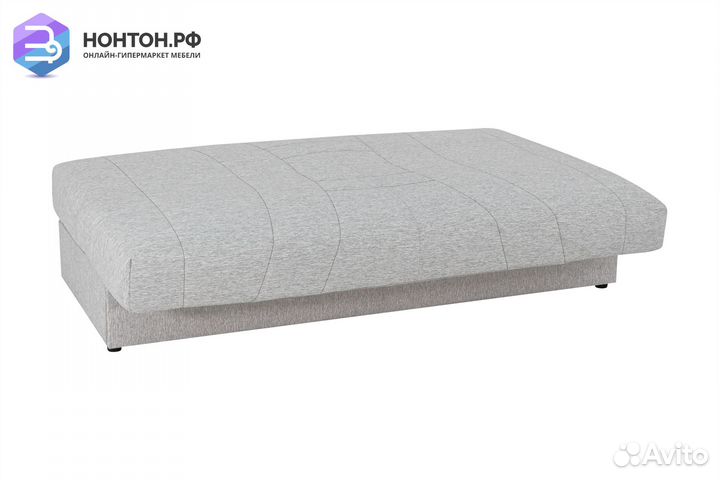 Диван книжка Ручеек рогожка светло-серая