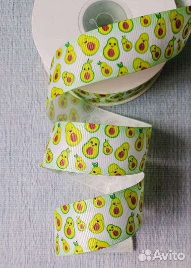 Репсовая лента с рисунком