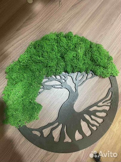 Панно из стабилизированного мха