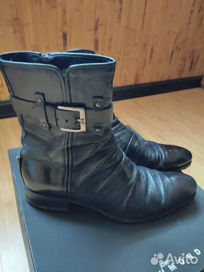 Сапоги мужские демисезонные кожаные размер 42