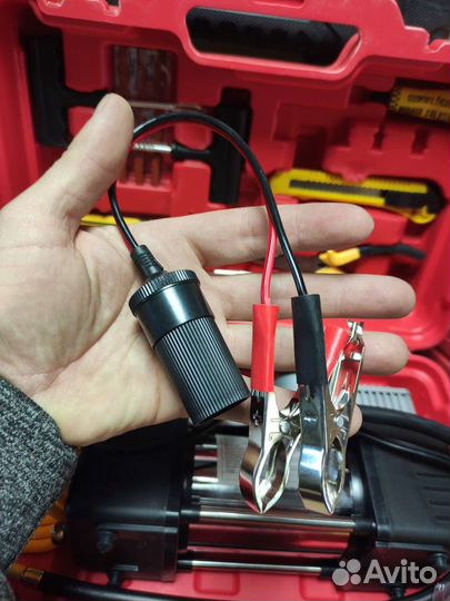 Набор инструментов компрессор два цилиндра