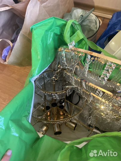 Люстра хрустальная винтаж