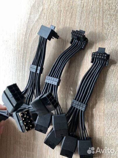 12vhpwr угловой 16pin rtx 4080/4090 3x8/4x8pin