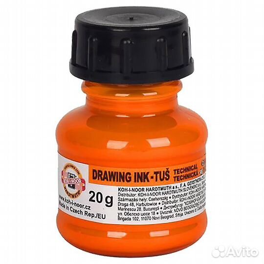 Тушь Koh-i-Noor оранжевый цвет