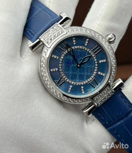 Женские кварцевые часы Chopard ImperialE синие