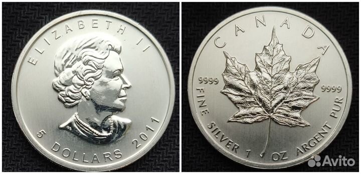 Канада. Кленовый лист. Серебро 9999