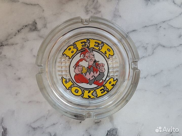 Пепельница стеклянная Joker Beer