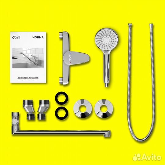 Смеситель для ванны Dorff d1095000 Хром