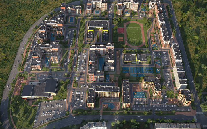 2-к. квартира, 56,6 м², 6/9 эт.