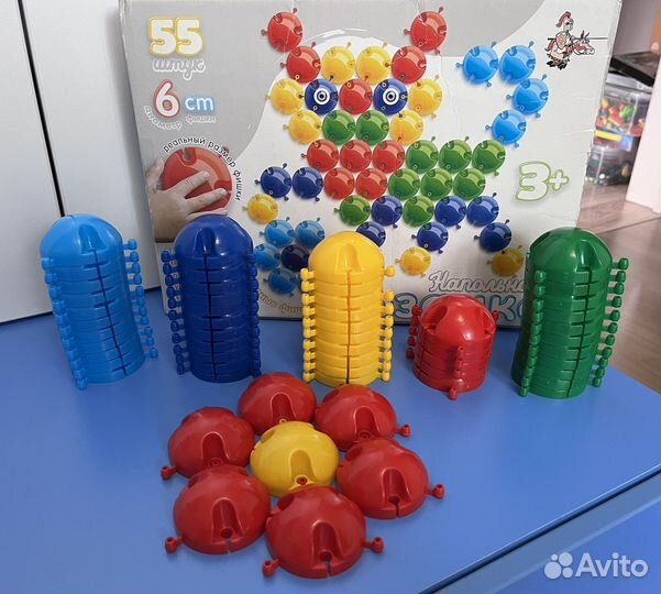 Мозаика обьемная. Конструктор. Шестеренки