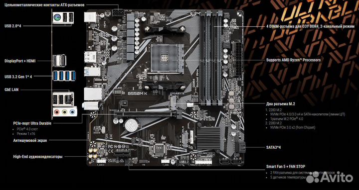 AMD Ryzen 5 5600 + gigabyte B550M K